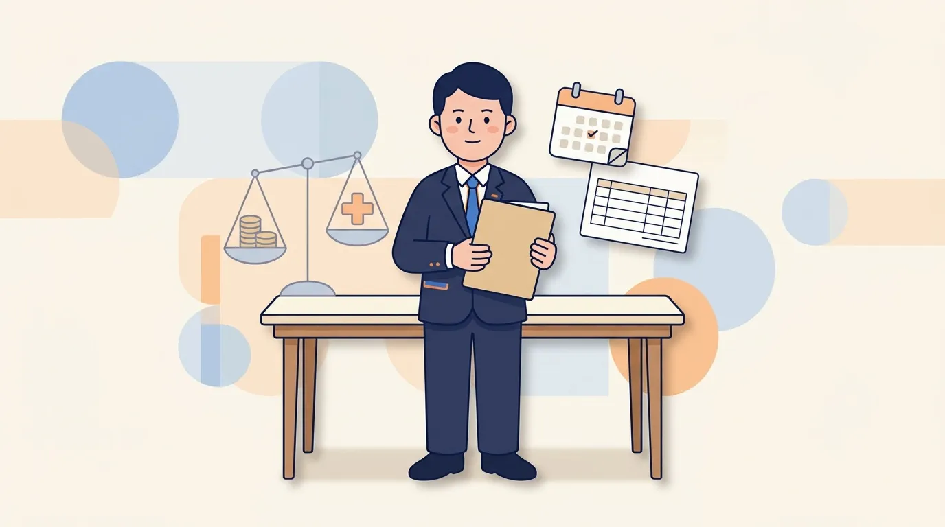Homme d'affaires jonglant finances, calendrier et objectifs professionnels