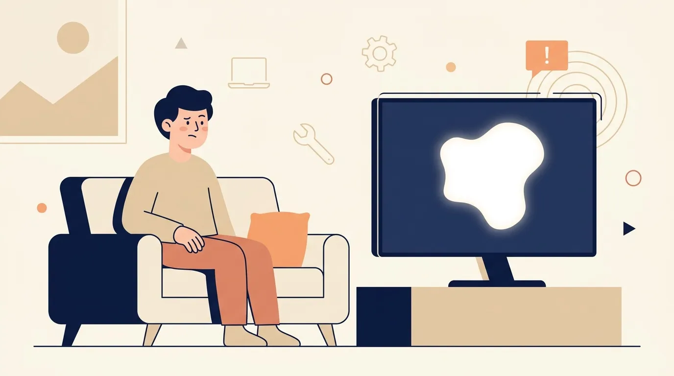 Tache blanche écran TV Samsung : causes