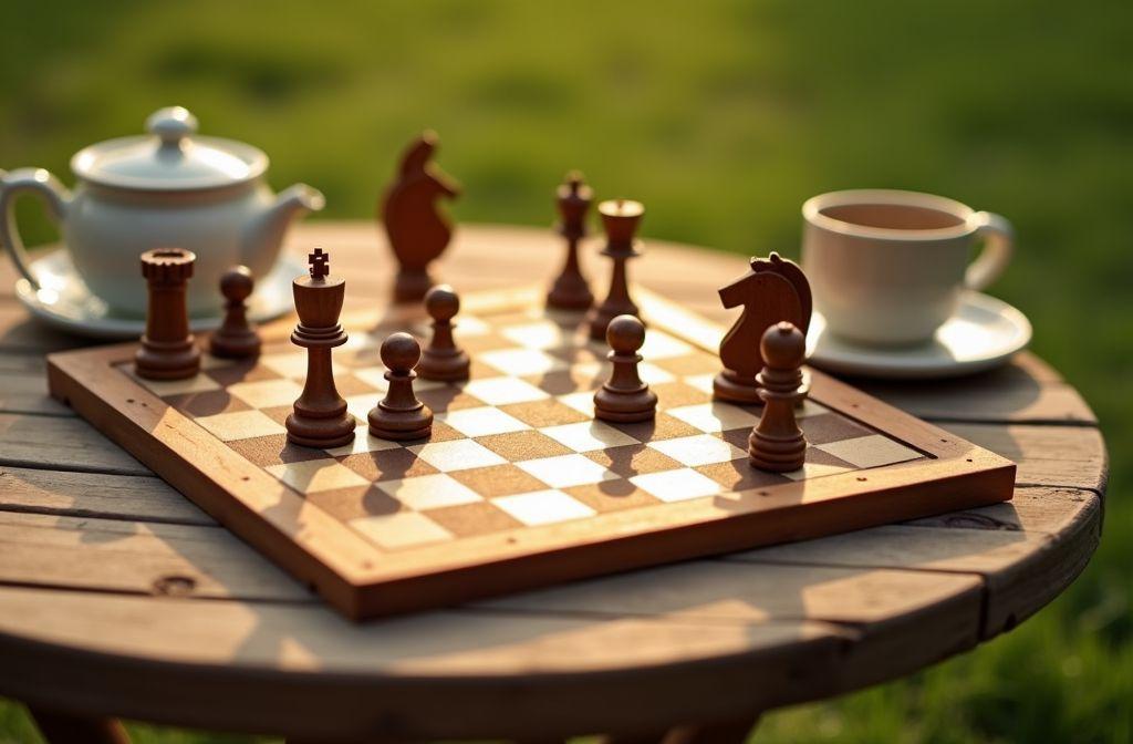Échiquier magnétique pliable en bois - Jeu d'échecs de voyage