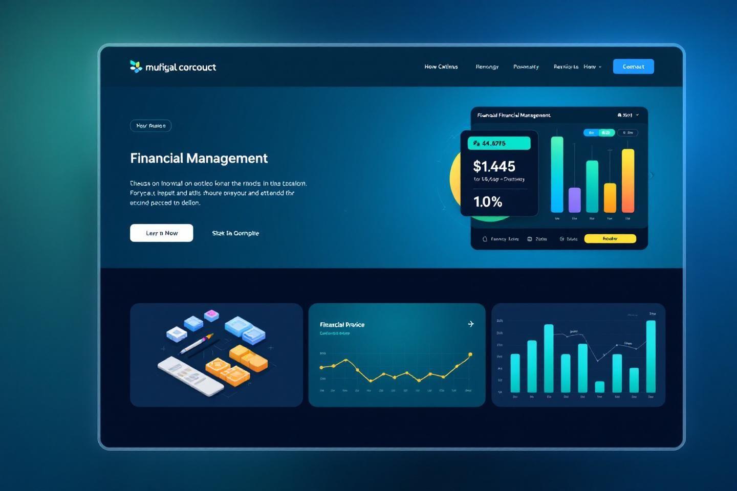 Interface numérique montrant des graphiques et des statistiques financières