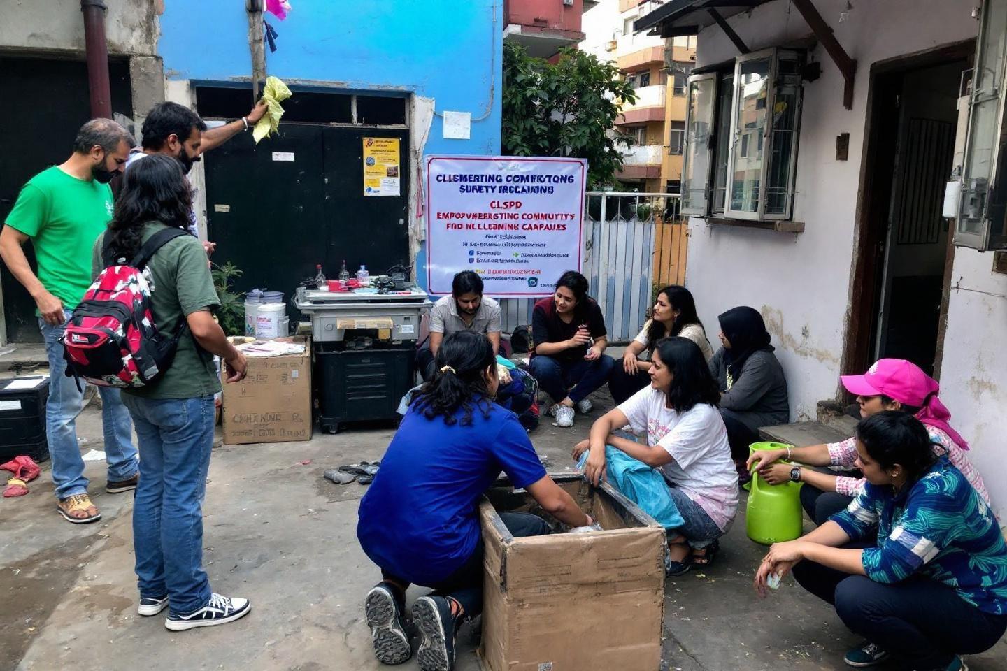 Groupe de personnes réunies lors d'une activité collective